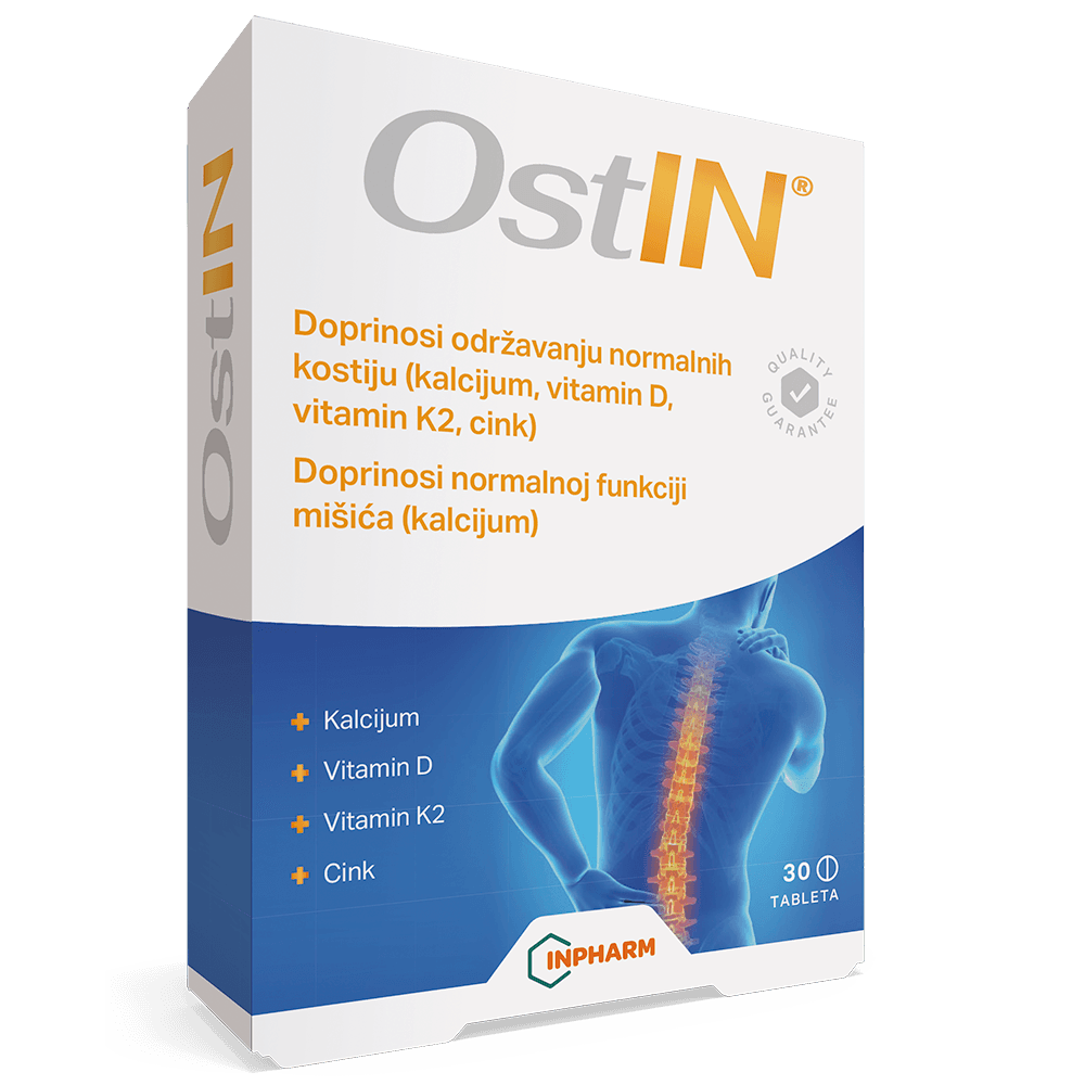 Inpharm OstIN za zdrave i jake kosti, 30 tableta