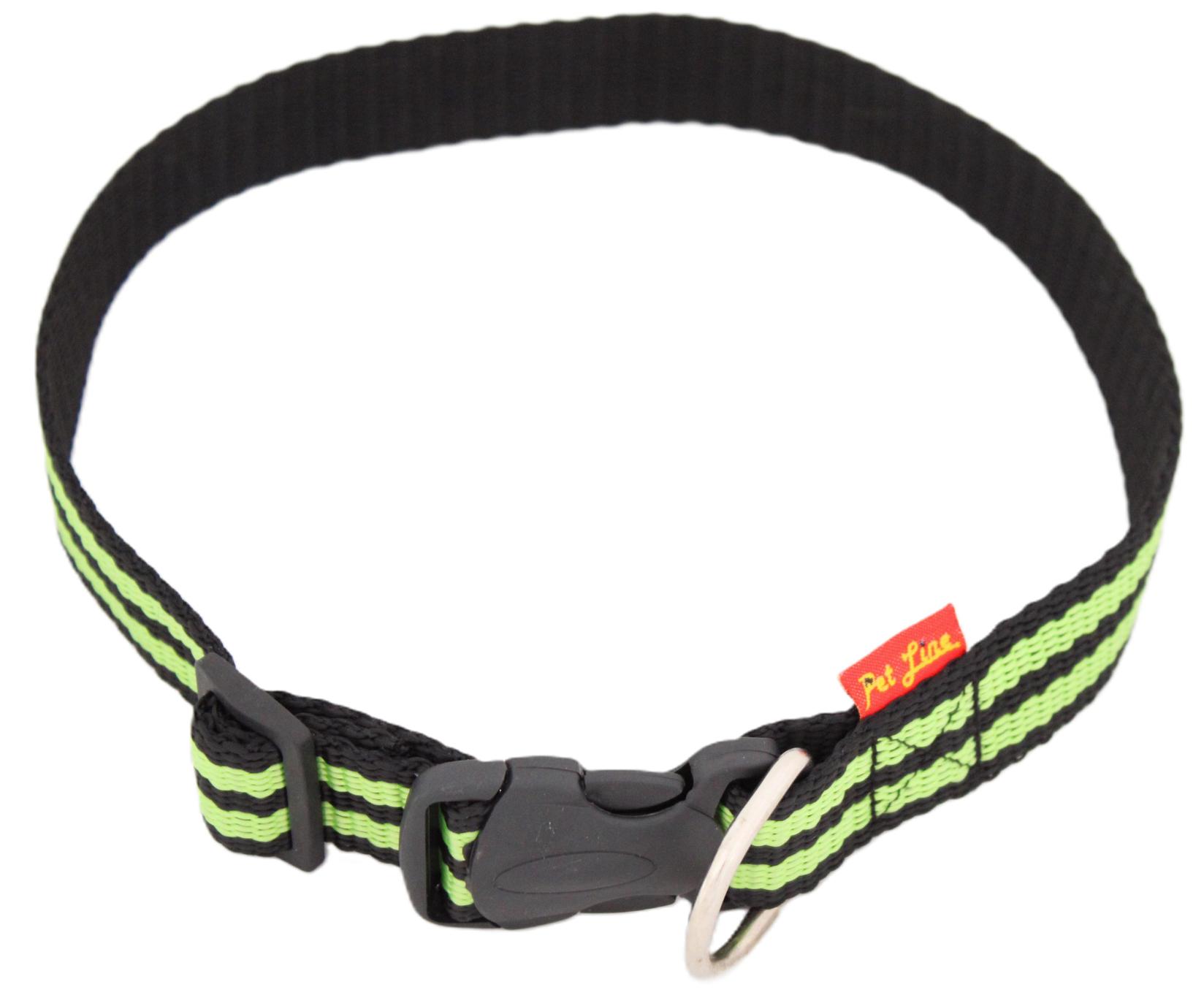 Pet Line Ogrlica za pse, 25mm, 35-57cm, Zelena