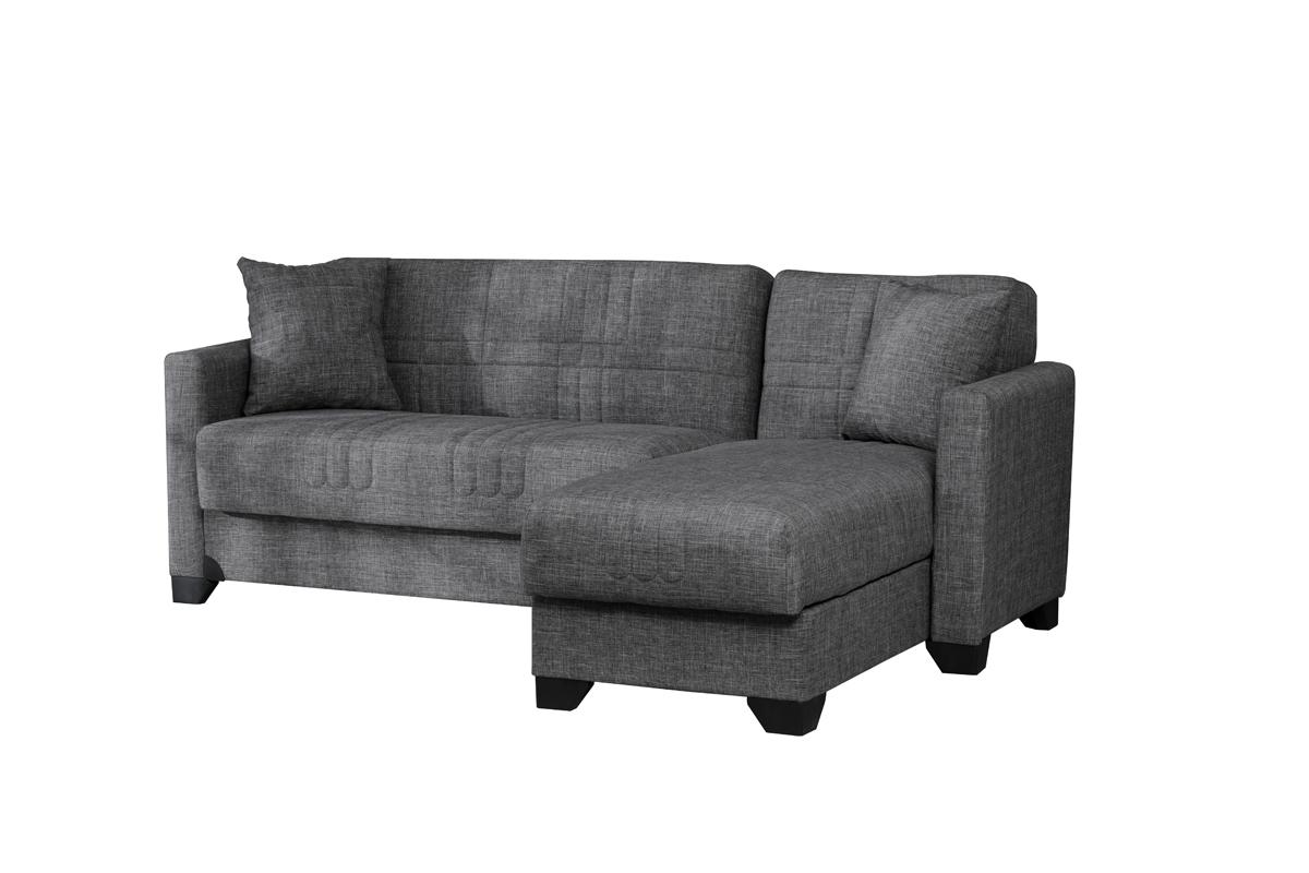 LIVEN Ugaona garnitura Posen, Na razvlačenje, 205cm, Siva