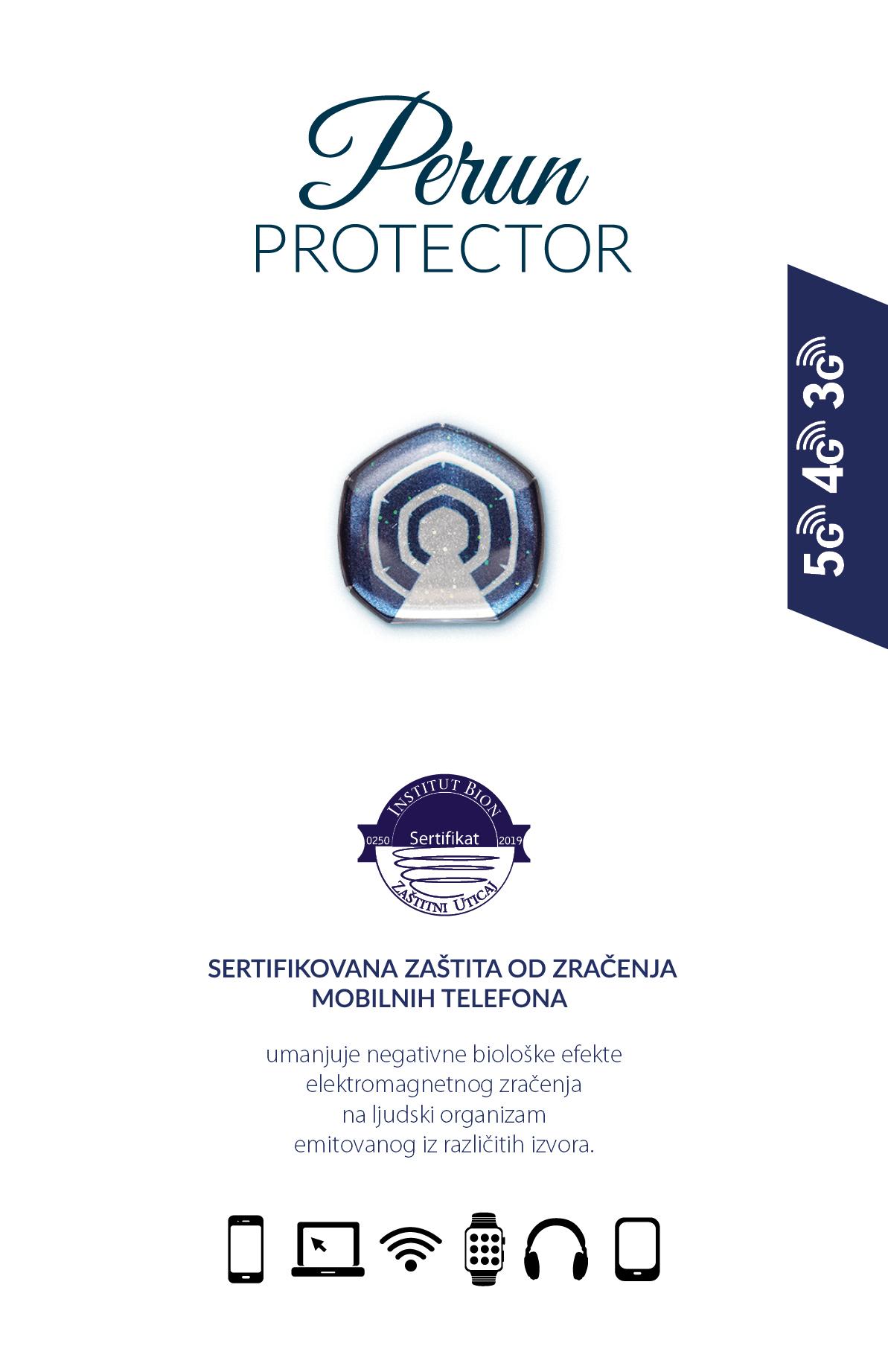 Perun PROTECT Zaštita od zračenja mobilnih telefona Protector, Plava
