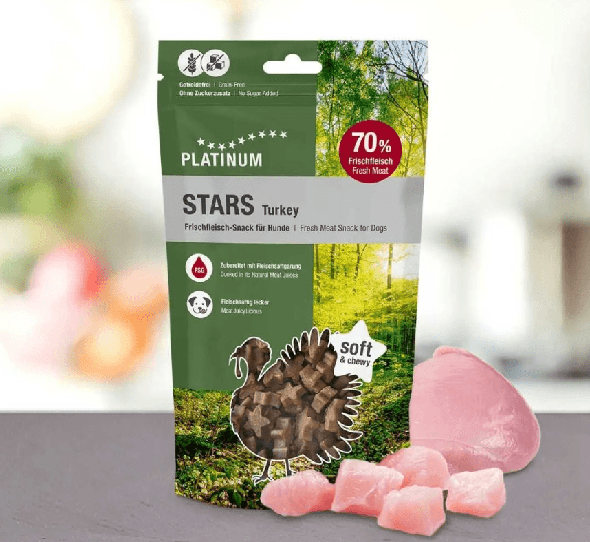 Platinum Poslastica za pse Dog Stars, Ćuretina, 185 g
