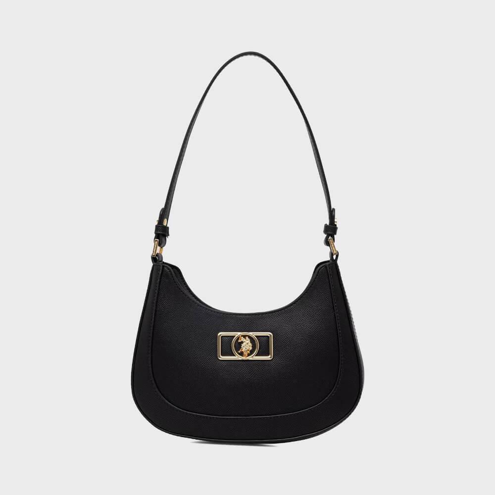 U.S. Polo Assn. Ženska torbica Jones Chic Hobo, Crna