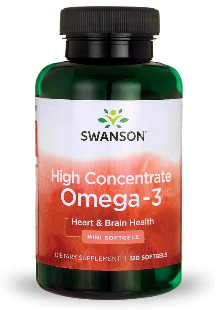 Swanson Ultra Omega-3, Visoka doza za srce i mozak, 120 kapsula