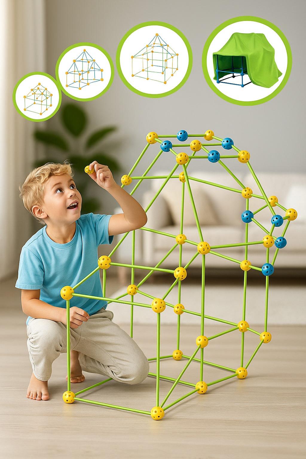 Topi Toys Konstrukcija za šator sa plaštom STEM, 3+ god, 1+1 gratis
