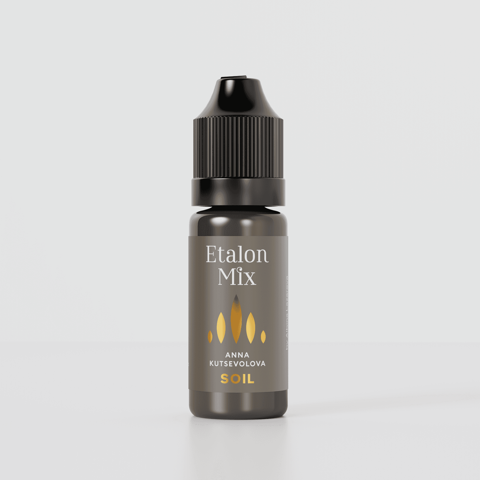 Etalon Mix Pigment trajne šminke za obrve Soil Anna Kutsevolova, Neutralna tamno braon