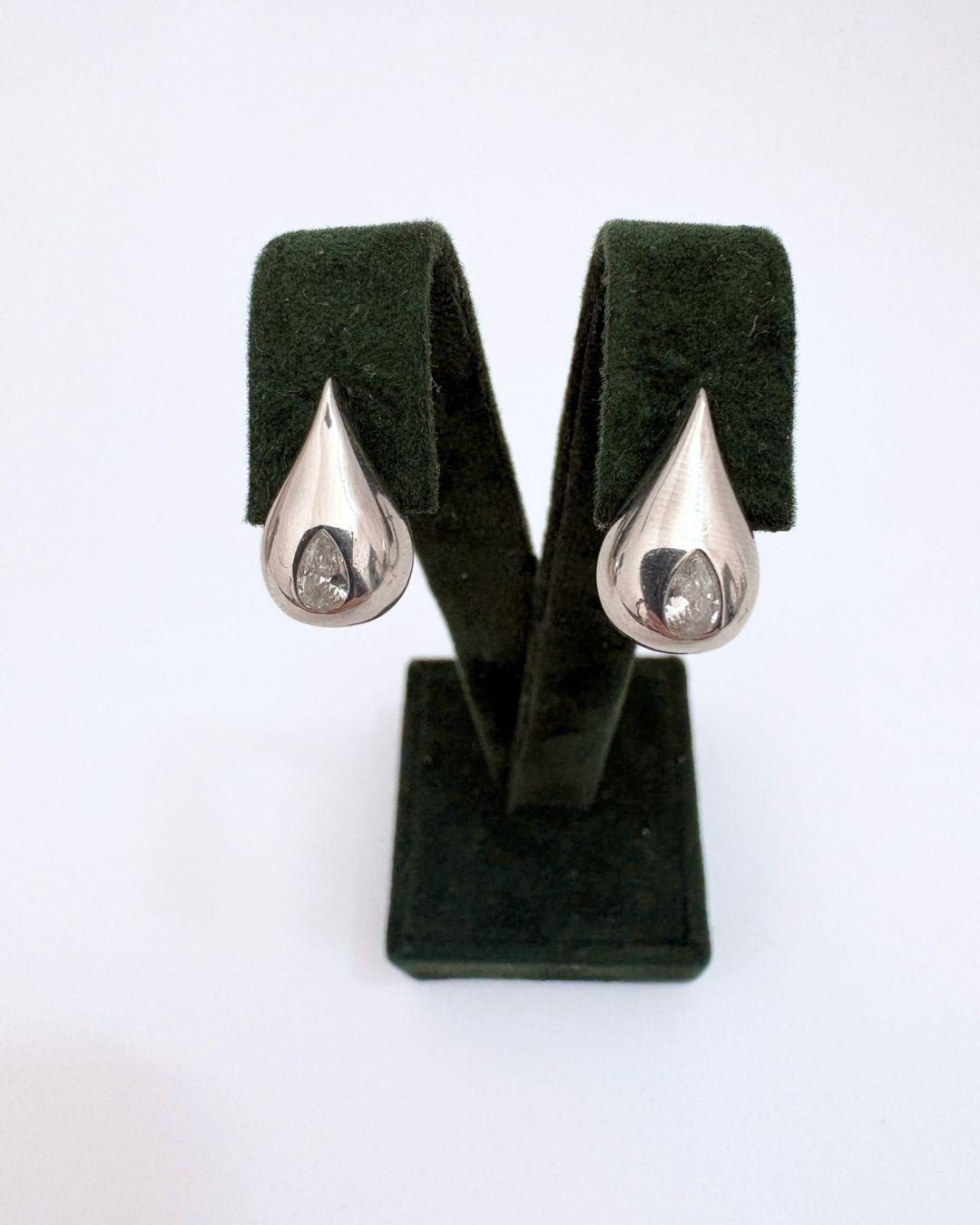 Felicita Ženske minđuše Kapljice, Srebrne