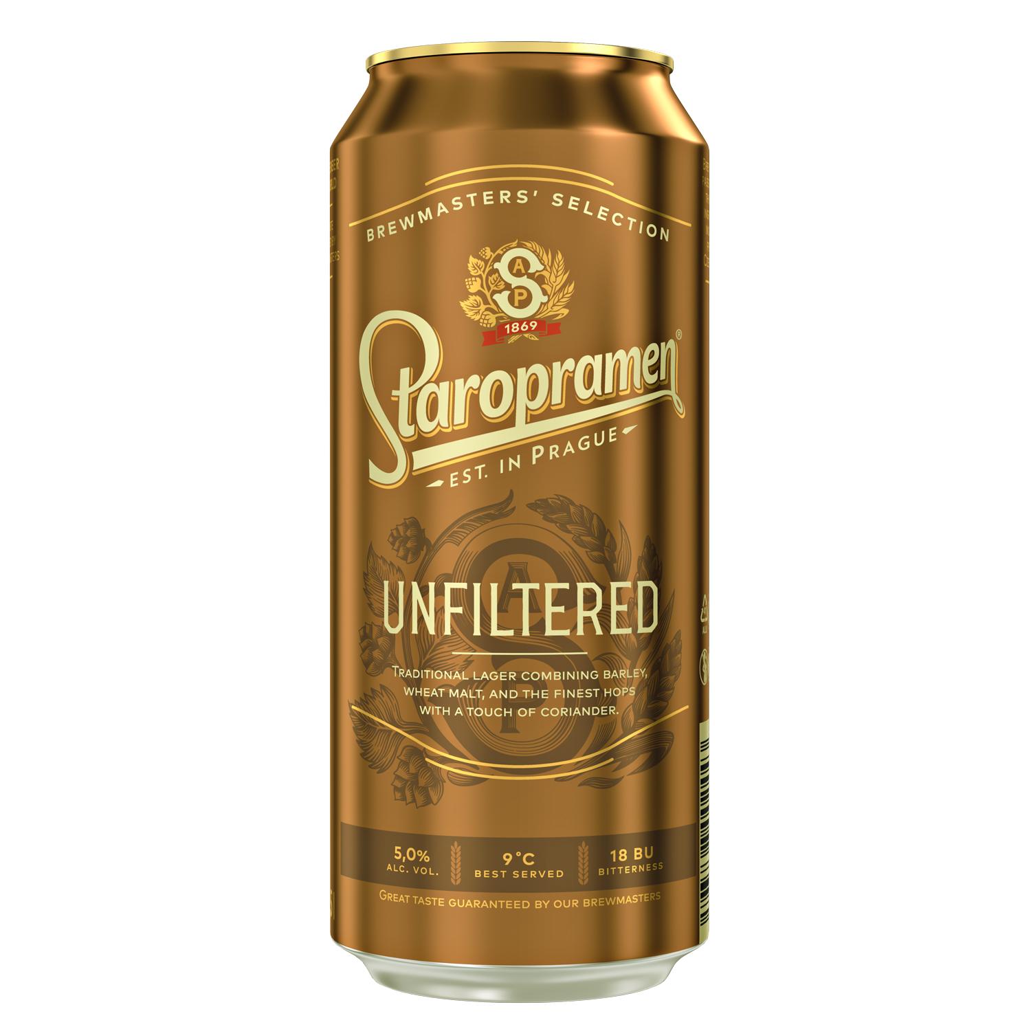 Staropramen Pivo, Nefiltrirano, Limenka, 0.5l