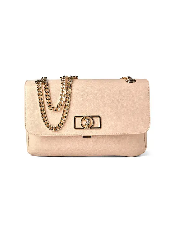 U.S. Polo Assn. Ženska torbica Jones Chic Flap, Svetloroze