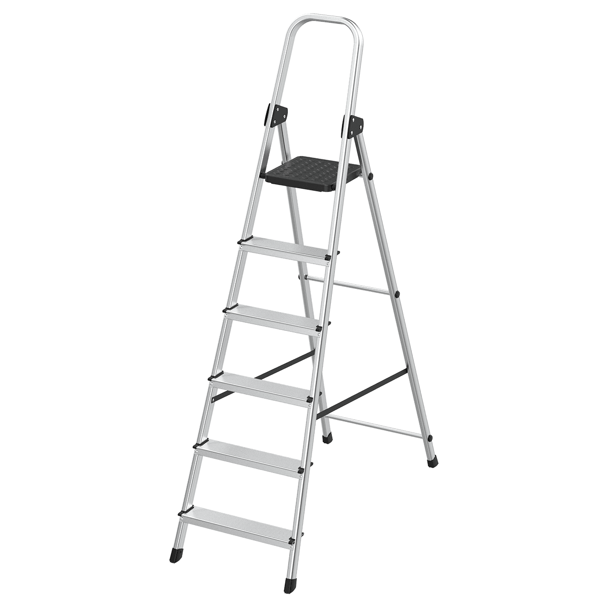 TEXELL Aluminijumske merdevine 6 stepenika Alu Strong TM-A136