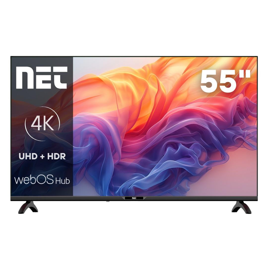 NET TV 55", 4K Ultra HD, Smart, WebOSHub, Crni