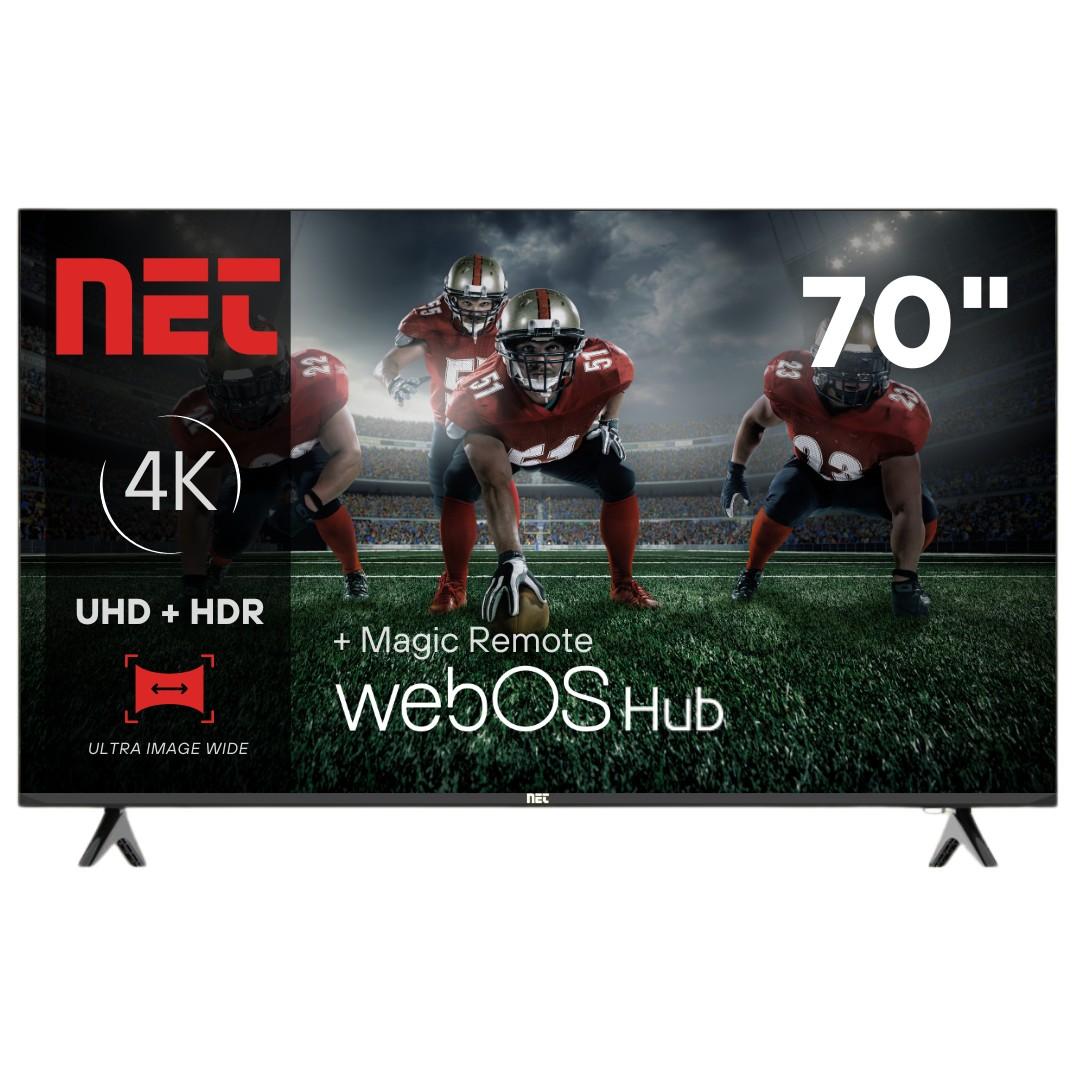 NET Televizor 7010, 4K UHD, Smart TV 70", WebOSHub, Magic Remote, Crni