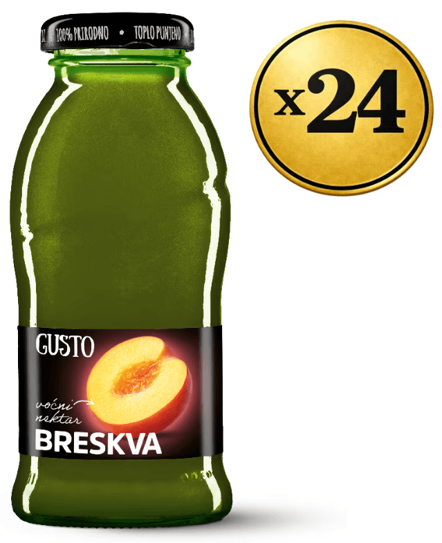 Gusto Breskva sok, 0.2L, 24 komada