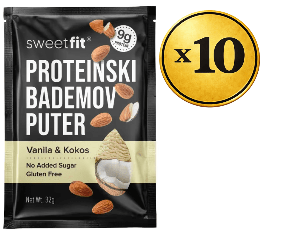 SweetFit Proteinski puter namaz, Vanila i kokos, 10 komada