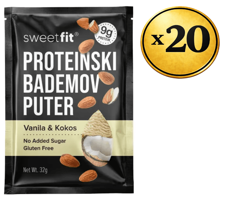 SweetFit Proteinski puter namaz, Vanila i kokos, 20 komada
