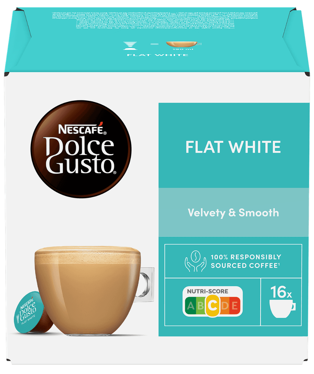 Nescafe Dolce Gusto Kapsule za kafu Flat White, 16 kapsula, 187.2g