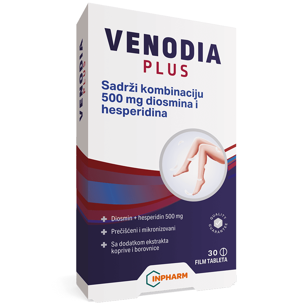 Inpharm Venodia plus, Kod problema sa cirkulacijom, 30 film tableta