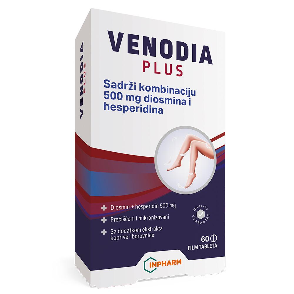 Inpharm Venodia plus kod problema sa cirkulacijom, 60 film tableta