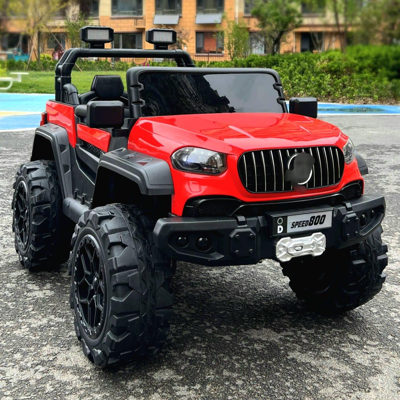 Eurobajk Automobil na akumulator za decu Mercedes, Terenac, 4x4, Crveni
