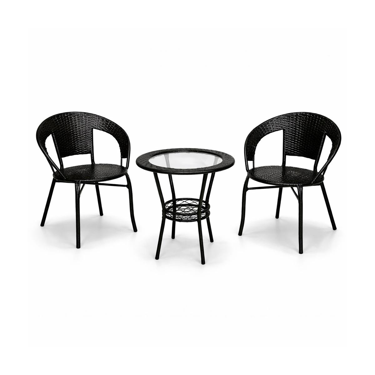 Baštenski set Rattanica, Crni