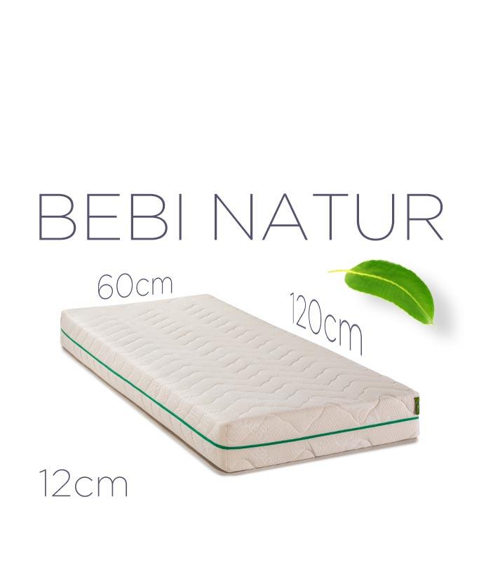 Latex Bebi Dušek Natur 120x60x12 cm, Bež