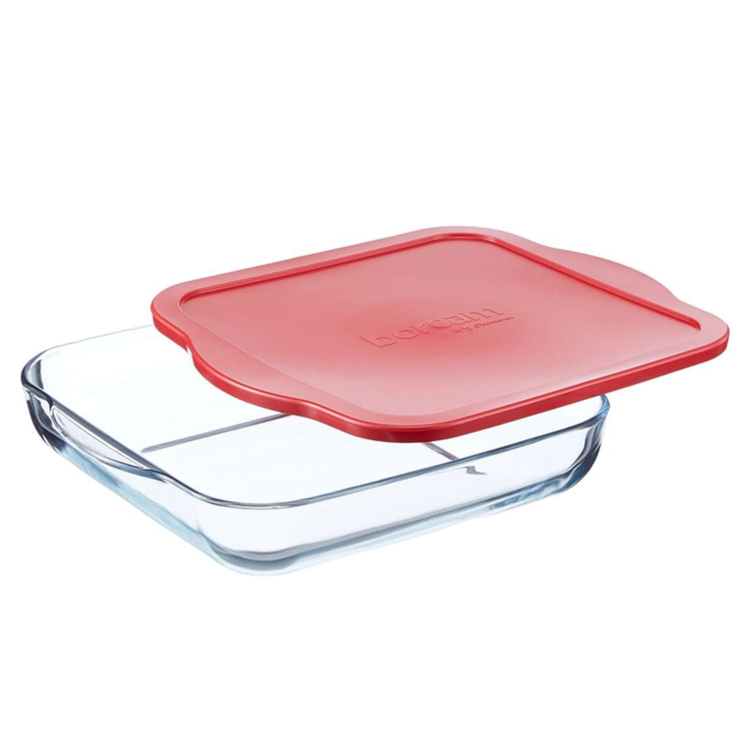 PASABAHCE Četvrtasti pekač sa plastičnim poklopcem Borcam 256x220mm 1950CC