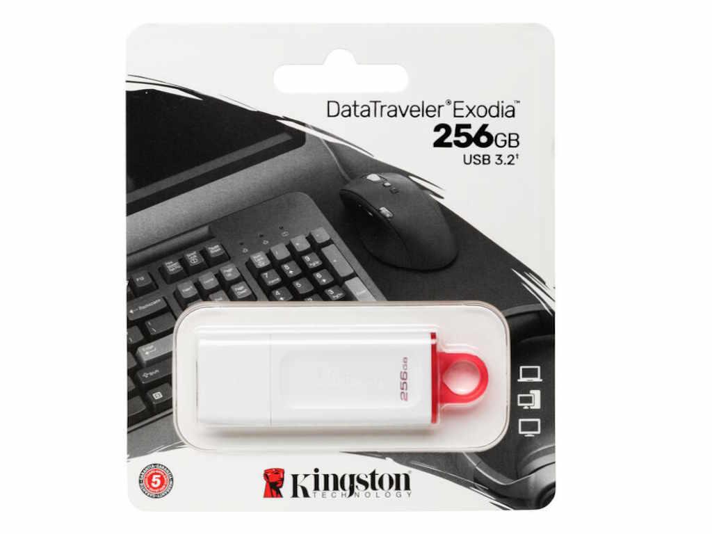 Kingston USB Flash memorija 256GB Exodia (Bela) KC-U2G256-5R