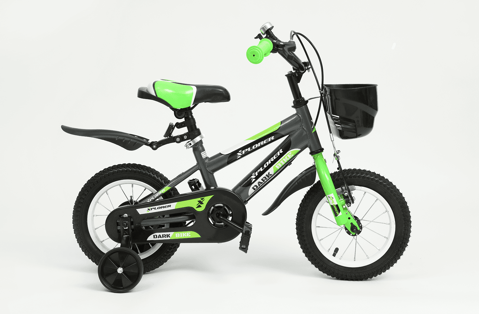 Xplorer Dečiji bicikl Dark 12", Crno-zeleni