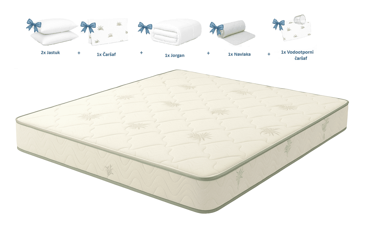 Dušek Queen Comfort 160x200 cm + Poklon set