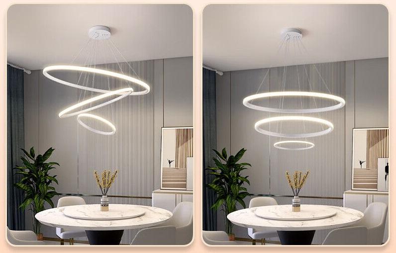 Gujia Viseći luster LED, Beli