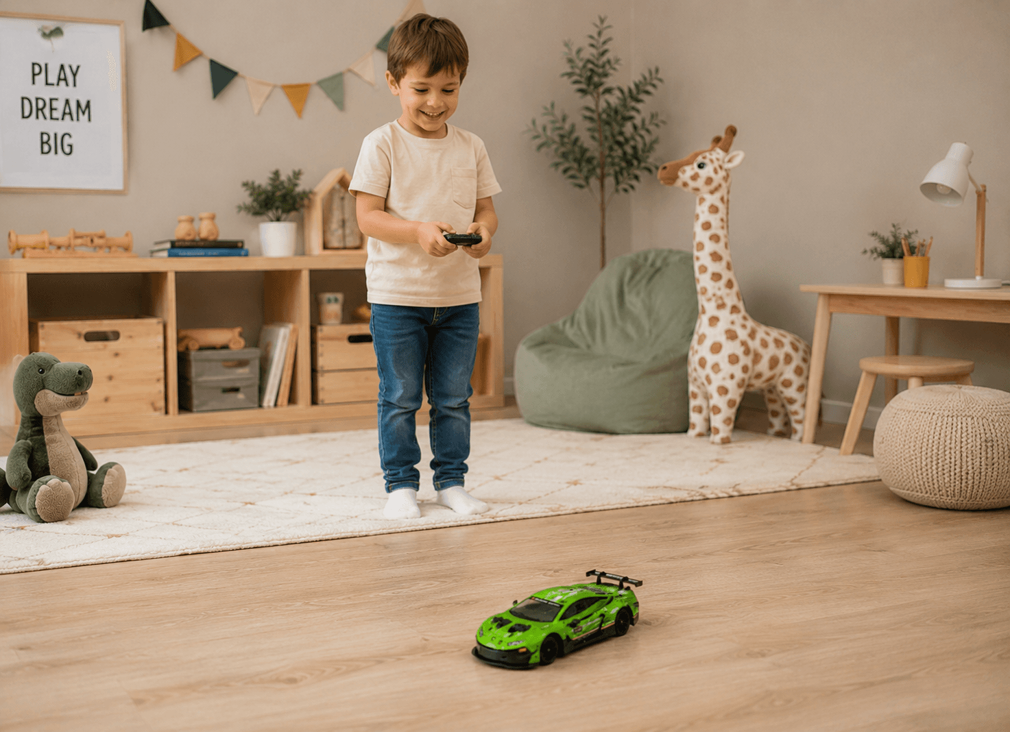 Igračka autić sa daljinskim upravljanjem LABORGHINI R/C 6616, Zeleni