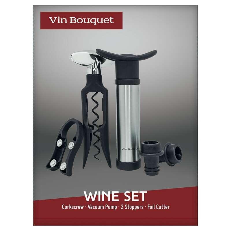VIN BOUQUET Vinski set otvarač i vakum pumpa