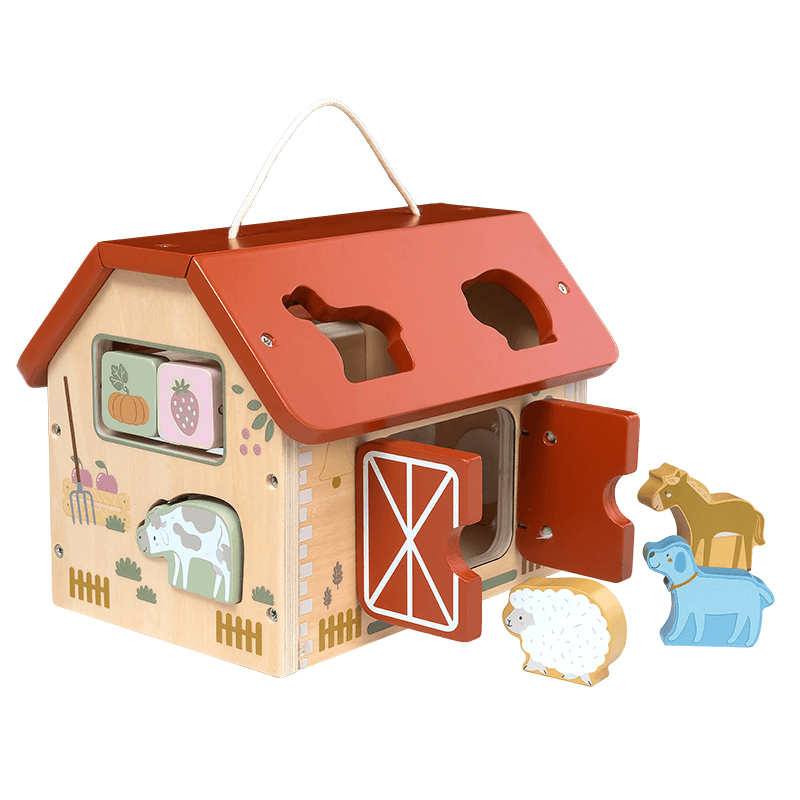 Bears & Pears Drvena kućica za lutke, Šarena