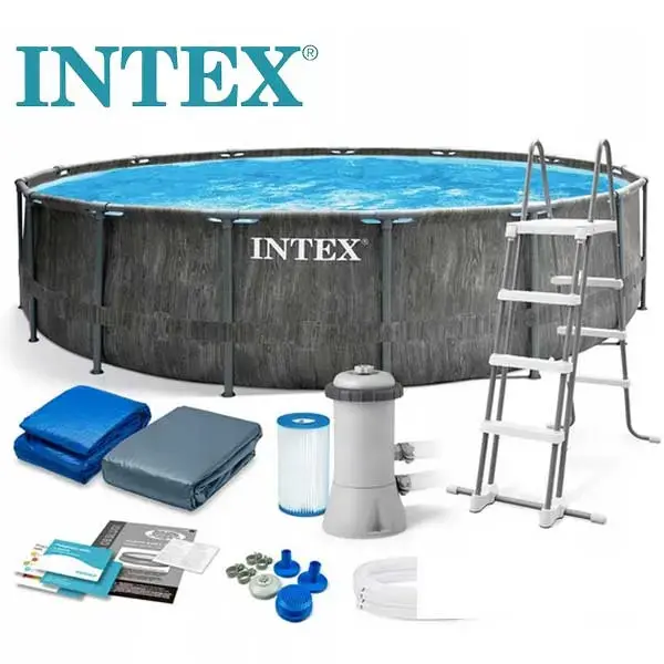 INTEX Bazen metalni okvir 4.57x1.22m, Greywood Prism Frame Premium