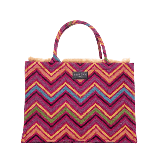 SORENA HANDMADE Tote Antiparos Ženska torba, Roze