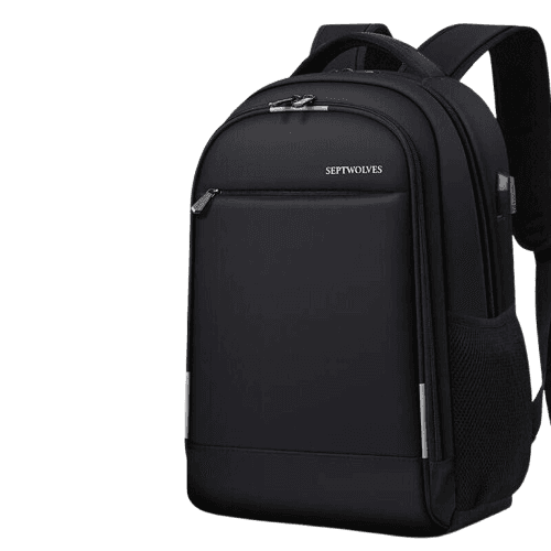 Septwolves Muški ranac za laptop, 15.6", Crni