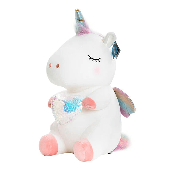 Plišana igračka jednorog Slipko, Beli