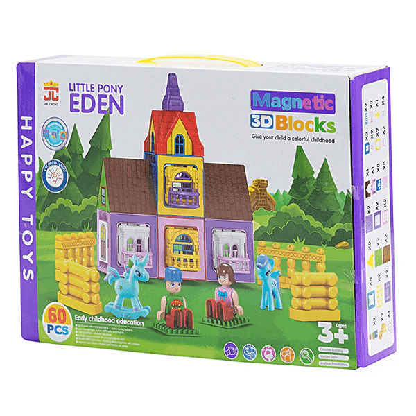 Magična slagalica 3D sa svetlom Little Pony Eden, 60 delova