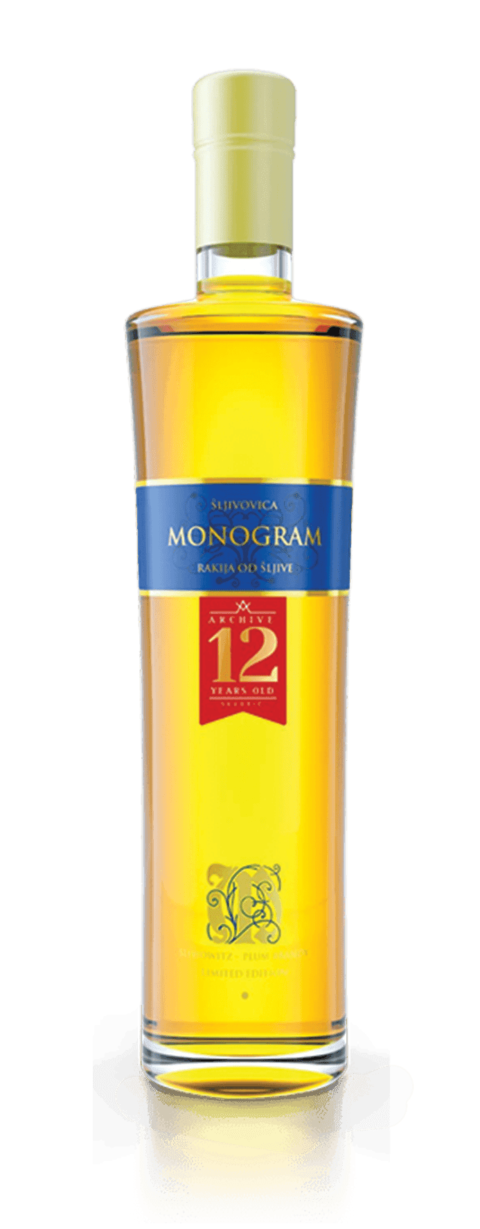 Monogram Rakija od šljive Arhiva 12 godina, 0.7l
