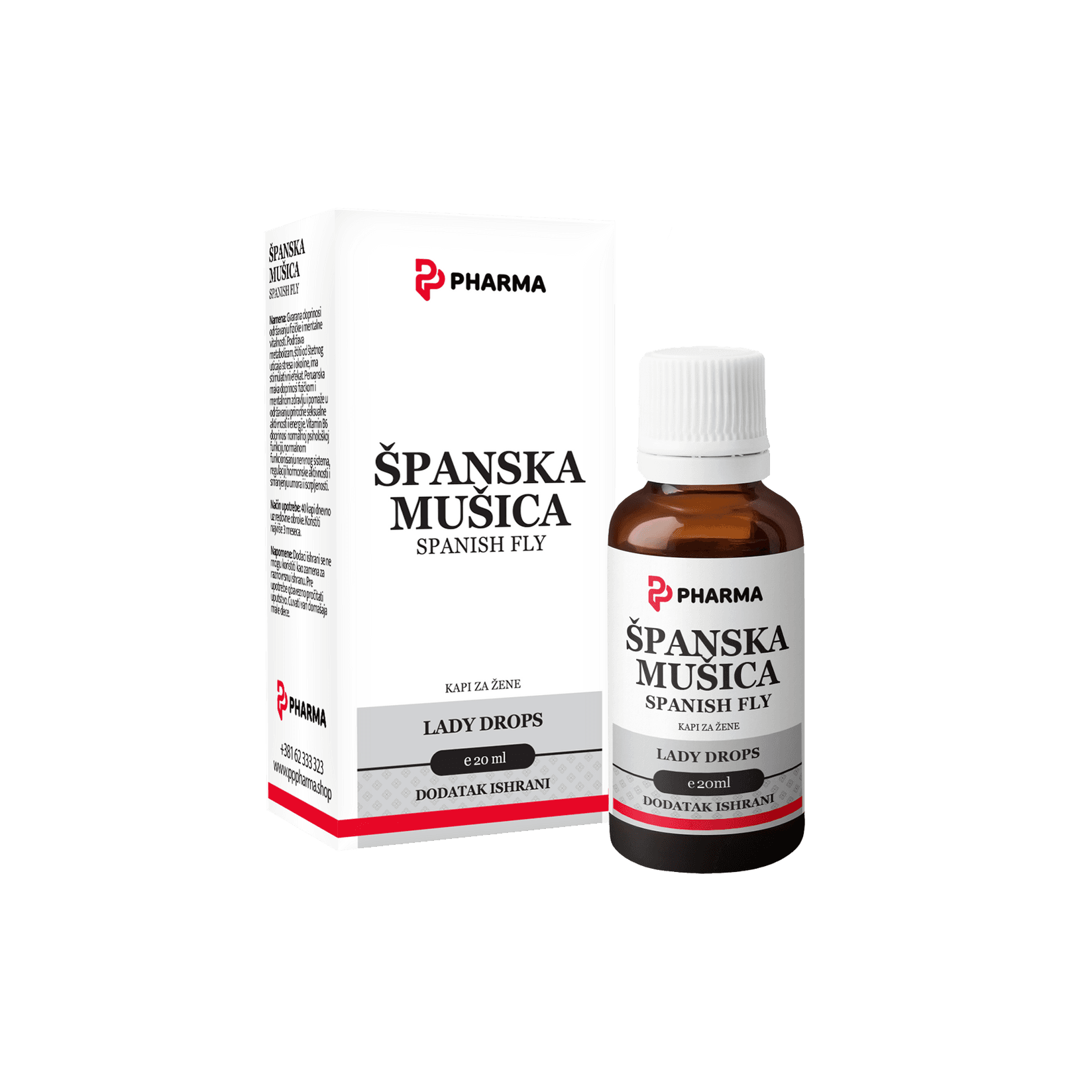 PP PRODUCTS Španska mušica Kapi za stimulaciju žena, 20ml