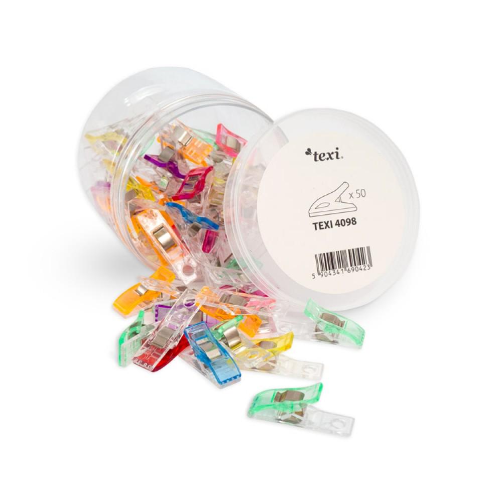 TEXI Štipaljke 4098 set za tkaninu, 50 štipaljki