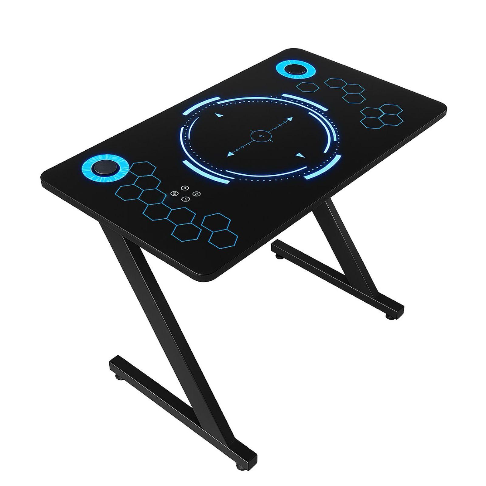 Shooter Gaming sto HC-GT-020X, RGB osvetljenje, Crni