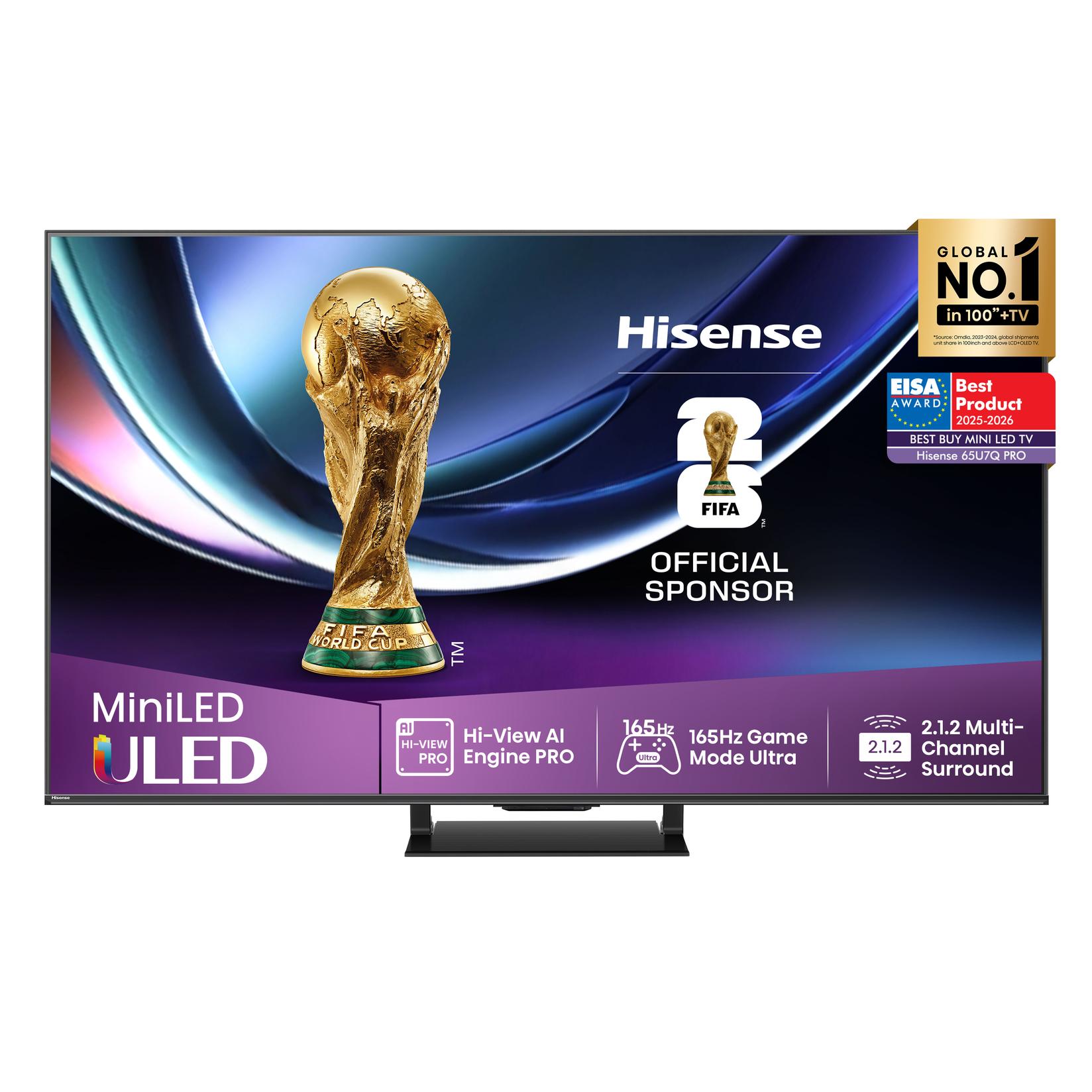 Hisense Televizor 65U7Q PRO, 65", ULED, 4K, UHD, Smart TV