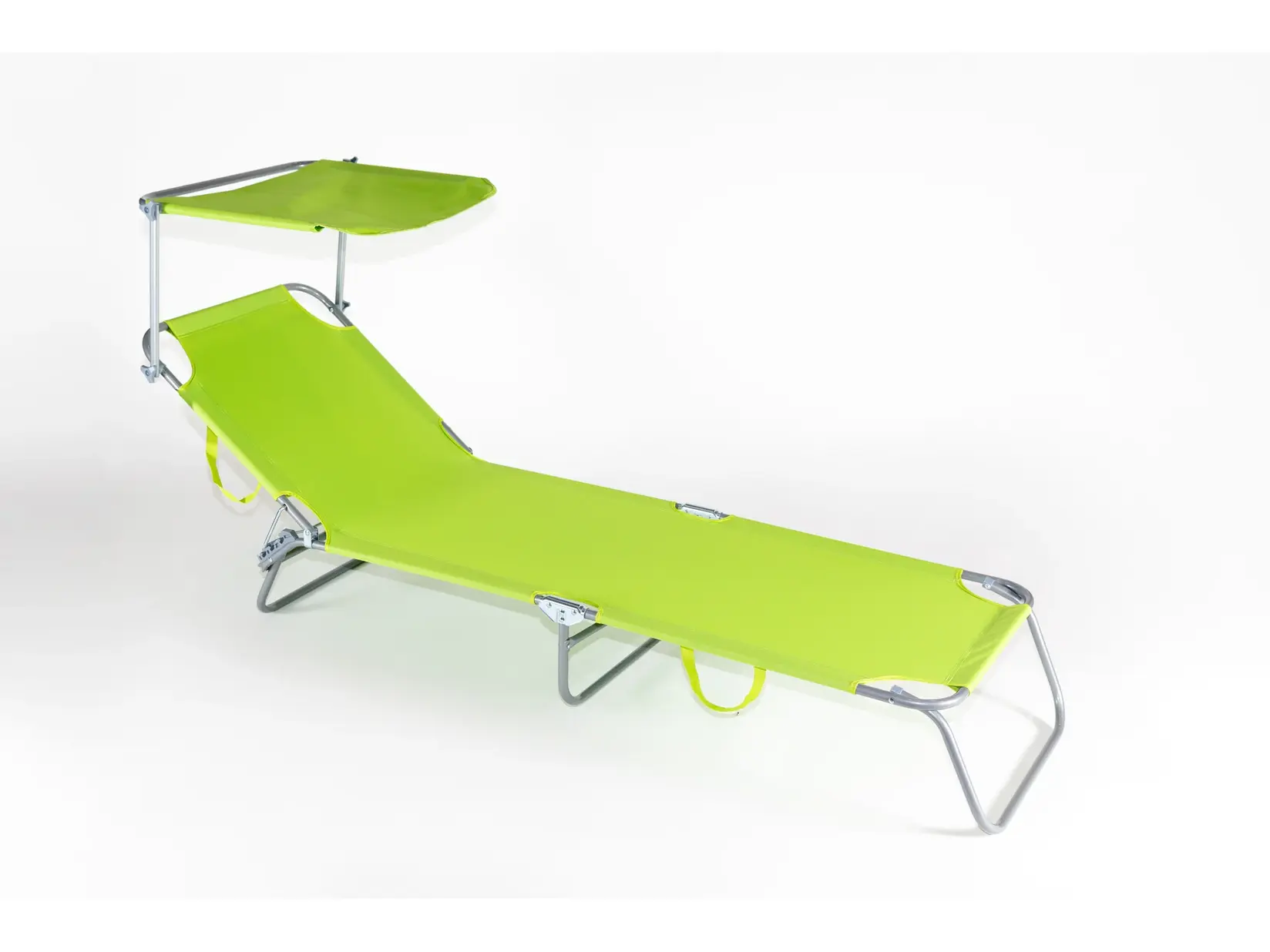 Baštenska ležaljka sa tendom, 24x184x55cm, Zelena