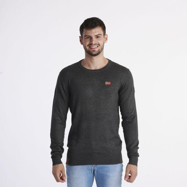 GEOGRAPHICAL NORWAY Muški džemper Ferasmo Dark Grey Men 246 Pna M, Tamanosivi