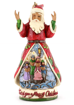 1 thumbnail image for Wish You Merry Xmas Santa Hanging Ornament Figure