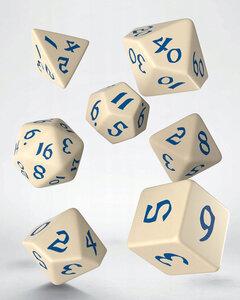 0 thumbnail image for Q WORKSHOP Kockice Classic Runic Beige & Blue Dice 7/1