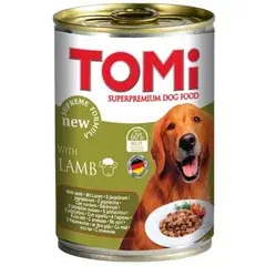 0 thumbnail image for TOMI Vlažna hrana za pse u konzervi - Jagnjetina 1200g