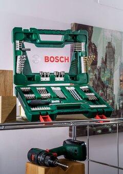 6 thumbnail image for Bosch 91-delni V-Line TiN set burgija i bitova sa odvrtačem čegrtaljkom i magnetnim štapom 2607017195