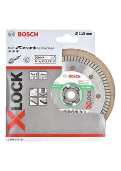 1 thumbnail image for Bosch X-LOCK Best for Ceramic Extraclean Turbo dijamantska rezna ploča 115x22,23x1,4x7 2608615131, 115 x 22,23 x 1,4 x 7 mm