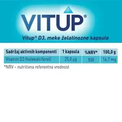 1 thumbnail image for VITUP® Vitamin D3 1000 IJ 30 Kapsula
